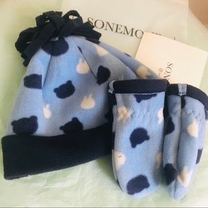 2/20$ 🌸New Sonemone toddler mitten & hat set🌸
